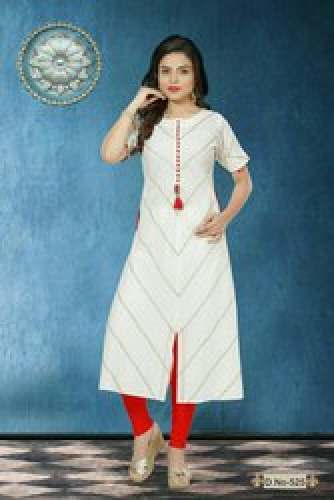 Designer Cotton Kurti by Jainam Art