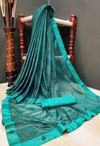 Soft Lycra Saree With  Fabulous Print by n p creation