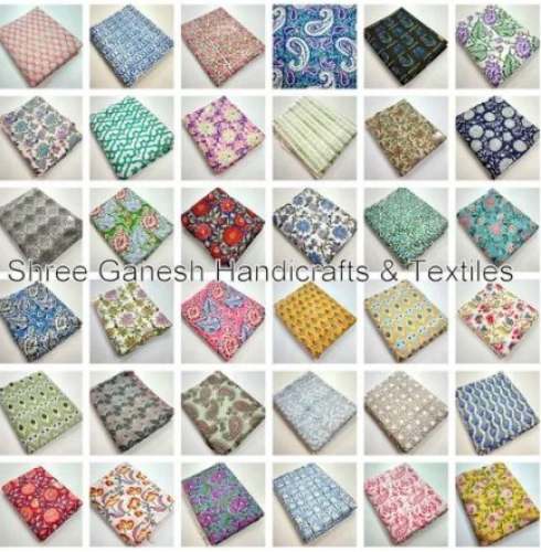 Hand Block Print Fabric by Shree Ganesh Handicrafts And Textiles