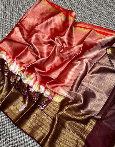 Buy Fancy Warm Silk Dyeable Saree For Women by Musa And Sons