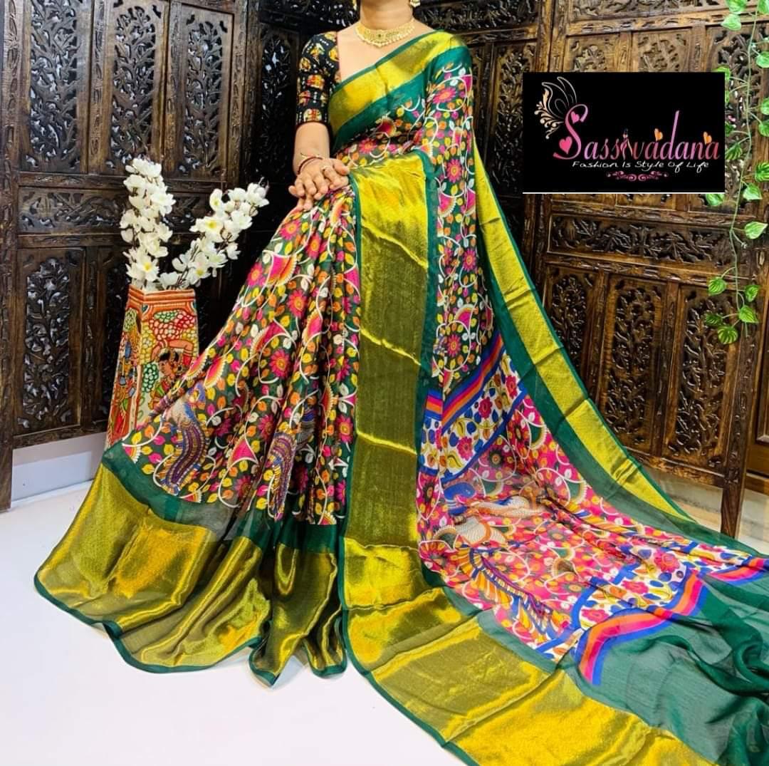 chiffon saree by rv fashion