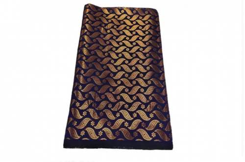 Copper Jacquard Weaving blouse Fabric  by dwarkadhish textile