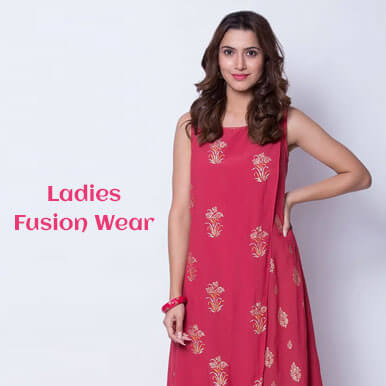 Ladies fusion wear at best price in India