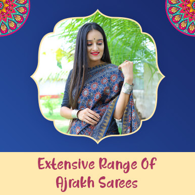 Wholesale  ajrakh sarees   bhuj-kutch