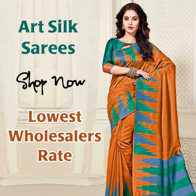 Art Silk Sarees Manufacturers, suppliers & Exporters