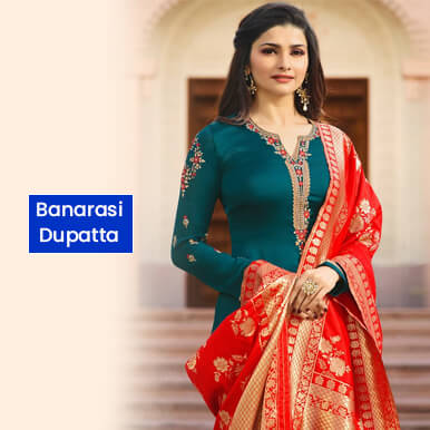 banarasi dupatta dress price