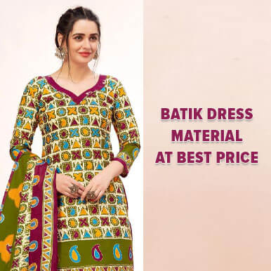 Wholesale  batik dress material   jetpur