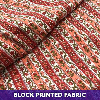 block printed fabric   delhi