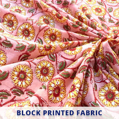companies  block printed fabric   delhi
