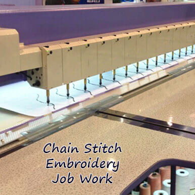 companies  chain stitch embroidery job work   pune