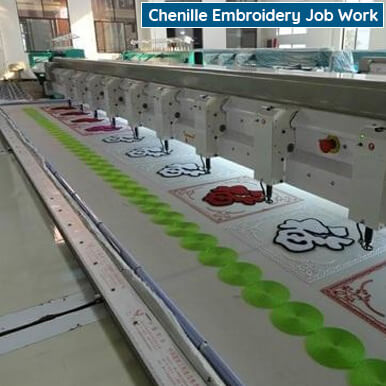chenille embroidery job work   noida