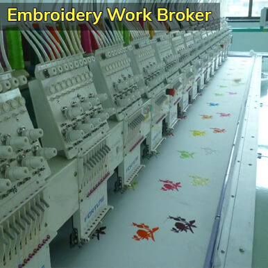embroidery work broker   hyderabad