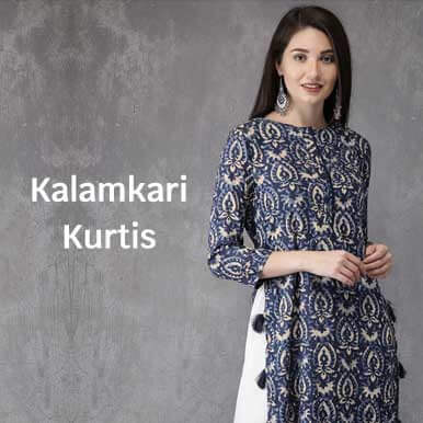 Kalamkari Kurtis In Bangalore Kurti's Churidar Kurtas - Buy Kalamkari Kurtis  In Bangalore Kurti's Churidar Kurtas online in India