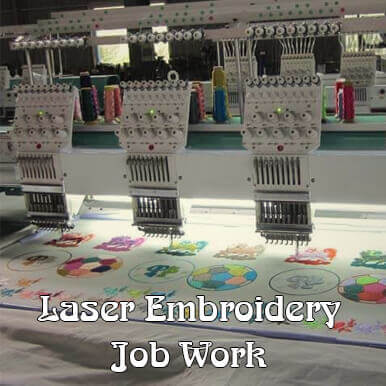 laser embroidery job work  