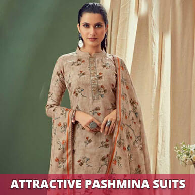 pashmina suits Wholesalers  surat