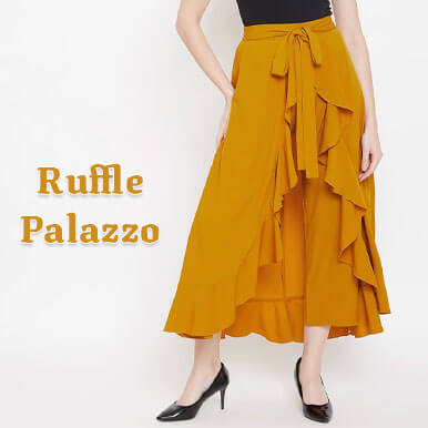 ruffle palazzo   surat