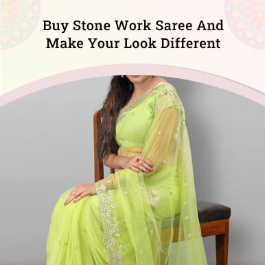 companies  stone work saree   kolkata