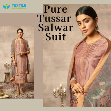 tussar salwar suit Wholesalers 