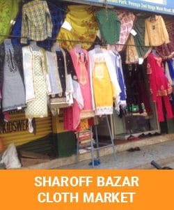 sharoff bazar cloth market