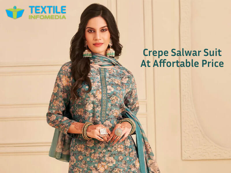 crepe salwar suit Wholesale Price 