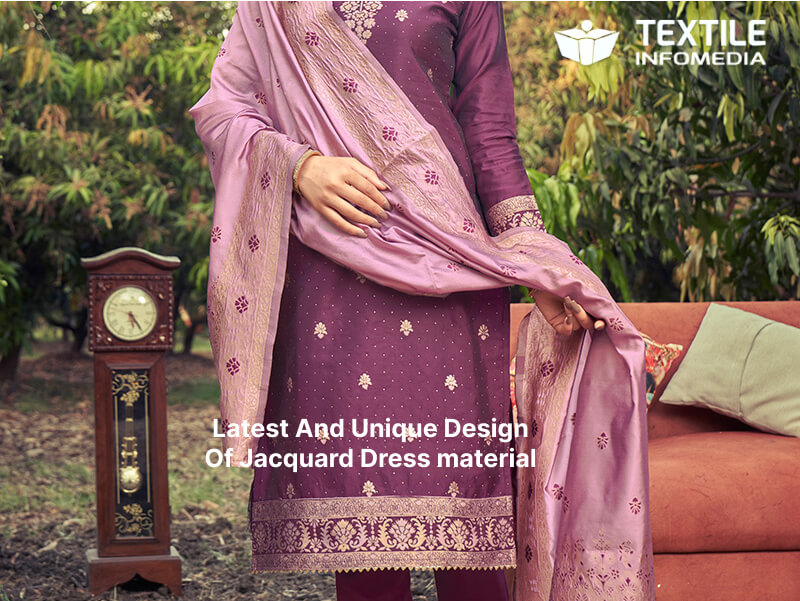 jacquard dress material  