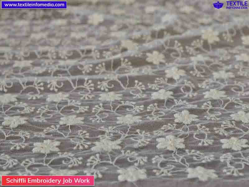 schiffli embroidery job work   kolkata