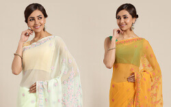 chikan sarees