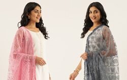 embroidered dupatta