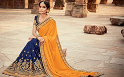 embroidery work sarees