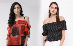 off shoulder tops