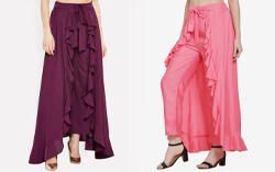ruffle palazzo