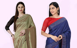 stone work saree
