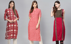 straight kurti