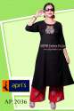 Adpsr Black plazo Kurti set