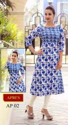 Cotton Indigo Print Kurti