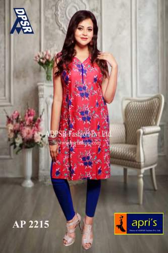 Daily wear printed Kurti Ap 2215 by adpsr fashion private limited