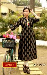 Designer Black Long Kurti