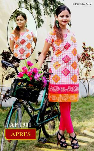 Designer Block printed short Kurti
