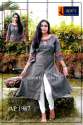 Fancy Grey Front Slit Kurti