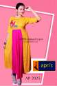 Fancy Pink and Yellow long kurti