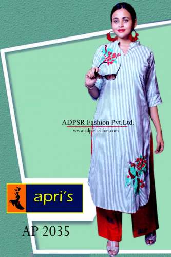 Fancy Plazo Embroidered Kurti set 