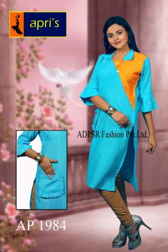 Party wear Sky Blue Kurti