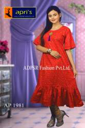 Stylish Anarkali Red Color Kurti