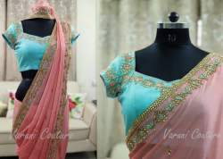 Georgette with heavy Embroidery