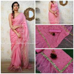  Rangoli Silk With Embroidered  Embroidered Net