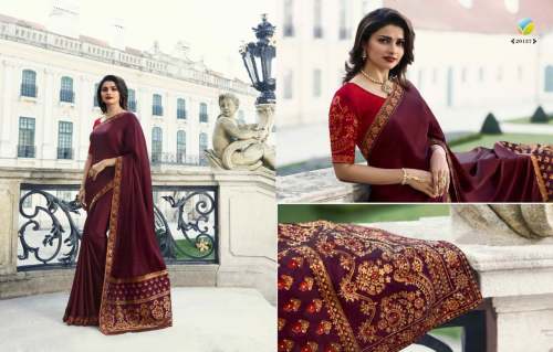 Sana Silk  and lace With Diamond Work