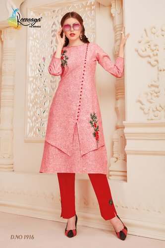 Branded Elegant Cotton Kurtis by Keemaya A Brand Of Gulmohar Fashion 