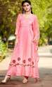 Gorgeous Pink Designer Embroidered Kurtis