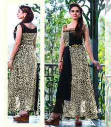 Sleeveless Party Wear Georgette Kurtis