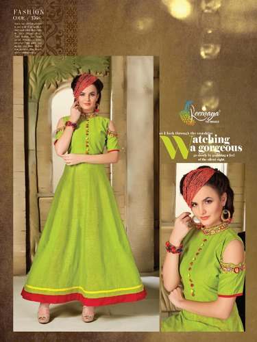 Wedding Anarkali Cotton Kurtis